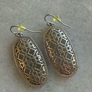 Kendra Scott silver Dani drop earrings